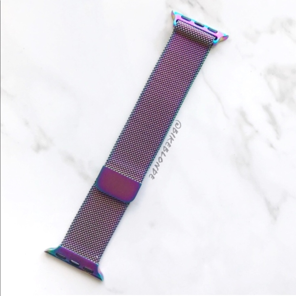 NEW Rainbow Stainless Band For Apple Watch 38mm - Picture 3 of 3